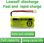 Replacement Battery BT183342/BT283342 BT166342/BT266342 BT162342 / BT262342 BT166342 Compatible with CS6114 CS6419 CS6719 AT&T EL52300 CL80112 CS6719-2 2.4V 400mAh (2 Pack)