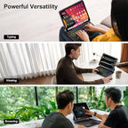for iPad Pro 13 Inch Case with Keyboard (M4, 2024)，Magic-Style Magnetic – 7 Colors Backlight -Floating Cantilever Stand - Multi-Touch Trackpad Keyboard Case for iPad Pro 13