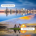 Mirror Effect Lens - Capture Stunning Reflections Instantly, Smartphone Camera Mirror Reflection Clip Kit, Mirror for Phone to Use Back Camera, for Travel Photography (Black)