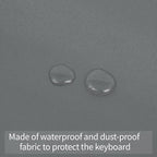 Piano Keyboard Cover 88 Keys,Piano Keyboard Dust Cover,Premium Protection for Electronic Keyboards ,Dirt-Proof, Light Luxury Design-gray
