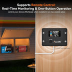ALLWEI 1500W Pure Sine Wave Inverter 12V DC to 110V/120V AC Converter, Surge 3000W | Power Inverters Vehicles with 2 AC Outlets, RV Truck Boat Home Outdoor & Off-Grid Solar Inverter, Smart LCD Display