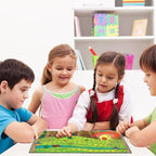 Zhanmai 4 Pcs Folding Blank Game Board, 20" x 20" DIY Create Make Your Own Game Board, Blank Quad Fold Dry Erase Battle for Family School Classroom DIY Activities