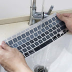 Allinside Silicone Keyboard Cover for New MacBook Air 13 inch A2179 Released in 2020 with Touch ID and Retina Display US Version, Ombre Gray