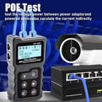 NF-488 Network Cable Testers RJ45 Continuity Checking CAT5 CAT6 LAN Ethernet Cables POE Ethernet Power Tester DC Power & Switch Loop-Back Test POE Detector Network Tool