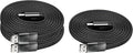 Statik MagStack USB to USB C Cable, Magnetic Anti Tangle Flat A to Type C Charger Fast Charging Cord, Magnetic Charging Cable, Compatible with iPhone 16 Pro Max, Galaxy S24 Ultra, 27W 6FT/2M, 3-Pack