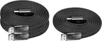 Statik MagStack USB to USB C Cable, Magnetic Anti Tangle Flat A to Type C Charger Fast Charging Cord, Magnetic Charging Cable, Compatible with iPhone 16 Pro Max, Galaxy S24 Ultra, 27W 6FT/2M, 3-Pack