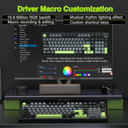 AULA F99 Pro Wireless Mechanical Keyboard with Knob,Tri-Mode BT5.0/USB-C/2.4GHz Hot Swappable Custom Keyboard,Pre-lubed Linear Switches,RGB Backlit Computer Gaming Keyboards