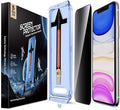MAGIC JOHN 2 Pack for iPhone 11/iPhone XR 6.1 inch Privacy Glass Screen Protector, Auto Dust-Elimination Installation, Bubble Free, HD Clear, Easy Installation