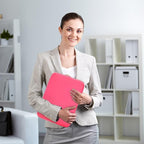 RAINYEAR 11-11.6 Inch Laptop Sleeve Case Soft Lining Carrying Bag Padded Protective Cover Compatible with 11.6" MacBook Air for 11" Notebook Computer Tablet Chromebook (Bright Pink, Upgraded Version)