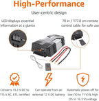 Amazon Basics 1000W Car Power Inverter - 12V to AC 110V, 13.81 x 7.44 x 3.07 inches