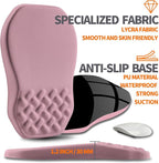 Ergonomic Slope Mouse Pad Wrist Support, Wrist Rest Mousepad for Carpal Tunnel Pain Relief with Massage Bulge and Slow Rebound Memory Foam (12x8 inch, Dark Pink)