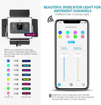 Neewer 2-Pack 530 LED Video Lighting Kit with APP Control, Dimmable Bi-Color 3200K~5600K Video Light with U Bracket, Barndoor, Stand and Bag for Photography/YouTube/Live Streaming/Zoom Meeting