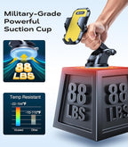 VICSEED [True Strongest Suction] [Rally Racing-Grade Stability] Phone Holders for Your Car 2025 Upgraded Car Phone Holder Mount Truck Stand Cradle for iPhone Samsung All Phones, Yellow