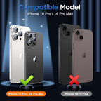 UniqueMe for 3 Pack iPhone 16 Pro/iPhone 16 Pro Max Camera Lens Protector - [Drop Protection] [Case Friendly] 9H Tempered Glass Camera Cover Screen [Update New Version] - Glitter Silver