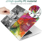 DONGKE for M4 MacBook Pro 16 Inch Case 2024 2023 2021 A3403 A3186 M3 A2991 M2 A2780 M1 A2485 Pro/Max Chip, Plastic Hard Shell Case & Keyboard Cover for Mac Pro 16 with Touch ID, Right & Left Brain