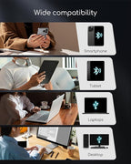Portable Printers Wireless for Travel, Inkless Thermal Printer, Small Bluetooth Mobile Printer Support 8.5" X 11" Letter & A4 Thermal Paper, Compatible with iPhone Phone Laptop for Home Office Receipt