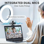 EMEET 2024 Upgraded C960 Webcam for PC, Autofocus, 1080P HD, 73° View Angle, Computer Camera w/Privacy Cover and Microphone, Plug and Play USB Webcam for Video Calling/Zoom/Teams/Google Meet