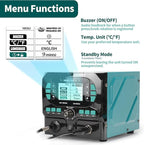YIHUA 992D-II 2-IN-1 Precision Soldering Kit with Hot Air Pencil and C210 Soldering Iron, Precision Soldering Station with Dynamic LCD Display, Low-Wear Mode, 3 Preset Channels, 8 Hot Air Nozzles
