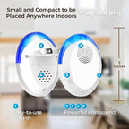 Ultrasonic Pest Repeller Mice Repellent Indoor Pest Repellent Ultrasonic Plug in, Mouse Deterrent, Pest Control for Spiders, Roaches, Insects (6 Pack)