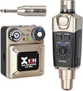 Xvive U45 Wireless in Ear Monitor System 5.8ghz IEM System Transmitter and bodypack Receiver for Studio, Band Rehearsal, Live Performance, Channel Scan Mode