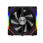 GAMDIAS 120mm ARGB PWM Case Fan, 2 Blades in 1 Fan Pack (Standard & Reverse Blades), Sync with RGB Motherboards, Easy Installation & Cable Management w/Cabless Daisy Chain Design