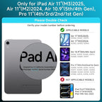 Transparent Case with Keyboard iPad Air (M3/M2,2025/2024) 11 Inch,Compatible 10.9" iPad Air 5th/4th & 11" iPad Pro 4/3/2/1,7-Color Backlit,Wireless Keyboard, 360°Rotating,with trackpad,Blue