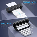 Portable Printer Wireless for Travel，Bluetooth Thermal Printer Support 8.5" X 11" US Letter &Legal, A4&A5 Thermal Paper, Inkless Compatible with iOS, Android & Laptop for Office Car Home