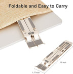 Ergonomic and Foldable Laptop Stand for Desk, Adjustable Riser, Fits All Laptops and Notebooks up to 17,Ultra-Thin,Ventilated Cooling,ABS+Silicone,Starlight.