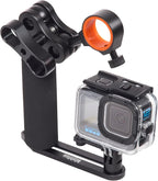 GoPro HERO12 Waterproof Action Camera Dive Kit with 5.3K60 UHD Video, 27MP HDR Photos - Bundle with Protective Housing, Video Light Pack, Camera Tray, Double Clip, 64GB microSD Card
