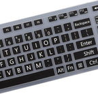 Large Print Keyboard Cover for Dell KM636 KB216 KB216t KB216d KB216p Wired & Wireless Keyboard, Dell Optiplex 5250 3050 3240 5460 7450 7050, Dell Inspiron Desktop 24" 27" 5400 5490 7790 3475 3670
