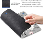 Mouse Pad, Gray Pink Roses Floral Flower Leaves Mouse Pad Rectangle Custom Designs, Waterproof Anti-Slip Rubber Mousepad Office Accessories Desk Decor Wireless Mouse Pads for Computers Laptop