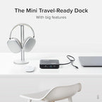Plugable 7-in-1 USB-C DisplayLink Dock – Dual 4K HDMI (Requires DisplayLink Driver), 100W PD Charging, USB4 & Thunderbolt Compatible, Gigabit Ethernet, USB-A/C, SD Card – for Mac & Windows Laptops