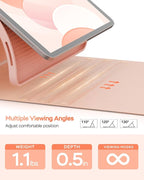 Folio Keyboard Case for iPad 10th Gen 10.9 inch (2022) and iPad 11th (A16, 2025), Magnetic Wireless Detachable Keyboard, 7-Color Backlight, Thin & Light, Pencil Holder (Pink)
