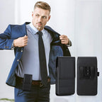 BECPLT for iPhone 15 Pro Max 15 Plus 14 Pro Max 13 Pro Max 12 Pro Max Holster Black Mobile Phone Belt Pouch Holster Cover Belt Clip Case Pouch for Samsung Galaxy S24+ S23+ S23+ S22+ S23 FE S21 FE 5G
