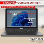 15.6 Inch 16:9 Laptop Privacy Screen Filter - Computer Monitor Privacy Shield and Anti-Glare Protector