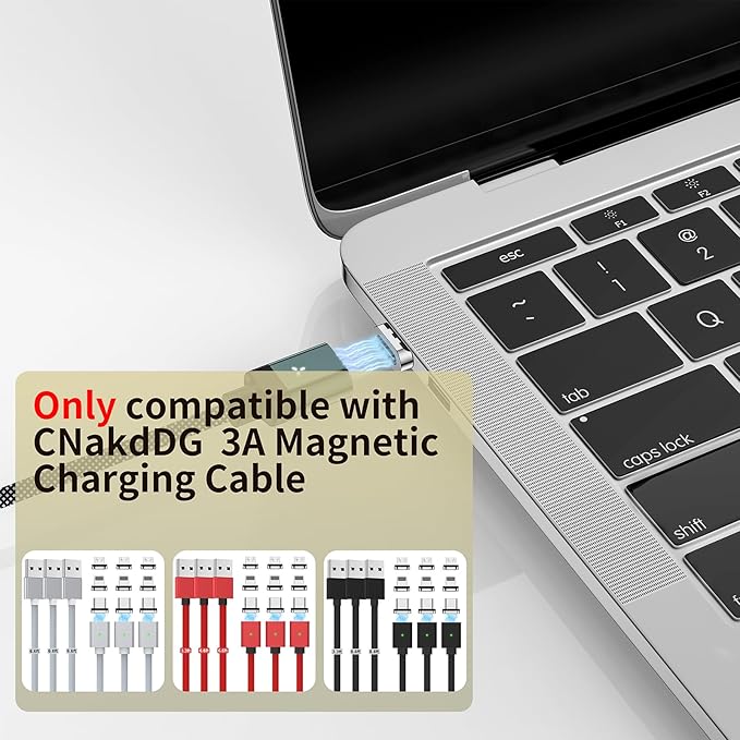 Magnetic Connector Tips Head for USB-C Android Devices (5 Pack), only Compatible 3A Magnetic Charging Cable