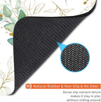Square Mouse Pad Pretty Leaves, Personalized Premium-Textured Custom Mouse Mat Design, Washable Mousepad Cloth, Non-Slip Rubber Base Computer Mouse Pads for Wireless Mouse