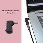 90W PD USB C to DC4017 Power Converter Type to DC 4017 Laptop Charging Adapter 19V 4A Type C Female to DC 4.0 x 1.7mm Male Power Adapter for Studio and Travel [PD-4017]