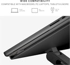 Native Union Desk Laptop Stand – Height Adjustable Ergonomic Computer Stand – Compatible with MacBook Air/Pro, iPad, Dell, HP, Lenovo, Microsoft Surface & Laptops & Tablets Up to 5kg (Black)