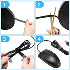 WILLBOND 1/2 Inch x 45ft Fastening Tape Cable Ties Reusable Fastening Nylon Tape Double Side Hook Roll Hook and Loop Straps Wires Cords Management Wire Organizer Straps (Black)