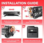 137 Black Toner Cartridge 2-Pack Replacement for Canon 137 CRG-137 for ImageCLASS LBP151dw D570 MF236n MF247dw MF249dw MF232w MF242dw MF244dw MF216n MF227dw MF212w MF210 MF220 MF230 MF240 Printer Ink