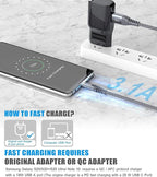 sweguard USB Type C Charger Cable [3-Pack,10ft+6.6ft+3.3ft] iPhone 15 Charger Nylon Braided Cord for iPhone 15 Pro Max Samsung Galaxy S23 S22 S21 S20 S10 S9 Note 20 10 Flip A53 A54 Pixel LG Moto PS5