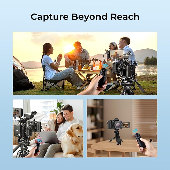 SMALLRIG Camera Remote Control Wireless Shutter Commander for Sony for Canon for Nikon Camera, fits for A7 IV, A7R V, A7R IV, A7R III, A7S III, A6700, FX3, A7CR, A7C II, ZV-E10, R5, R6, R7, R8-5207