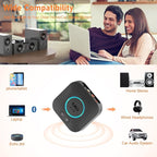 1Mii B06S Bluetooth 5.2 Receiver for Music Streaming System, Hi-Fi Wireless Audio Adapter for Stereo Receiver w/aptX HD aptX Low Latency, Bluetooth Receiver w/Volume Control RCA/3.5mm Outputs