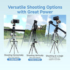 Accsoon Toprig 24inch/60cm Motorized Camera Slider, Bluetooth Video Slider with Button/APP Control, Time-Lapse/Loop Mode, Speed Knob, 120° Panoramic Shooting, Compatible with GoPro, Camera, DSLR