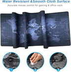 Gaming Mouse Pad Large Anti-Slip Rubber Base Size 47.2x15.7 in (47.2X15.7IN, 120x40 Map)
