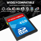 INDMEM SD Card 4GB, 8 Packs Class 4 4GB Flash Memory Card MLC Standard Secure Digital Cards Camera Card