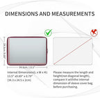RAINYEAR 14 Inch Laptop Sleeve Protective Case Soft Lining Padded Zipper Cover Carrying Bag Compatible with 14" Notebook Computer Tablet Ultrabook Chromebook (Red, Upgraded Version)