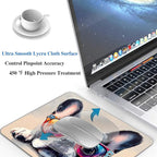 Funny Bulldog Dog Mouse Pads for Desk, Portable Wireless Computer Mouse pad Small Design with Women, Non-Slip Rubber Base Laptop Mousepad 9.5" x 7.9" Smooth Surface for Office & Travel