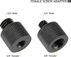 24 Pcs Camera Screw Adapter Set - 1/4 to 3/8 Tripod Mount Converter for Camera, Monopod, Ballhead, Flash Light Stand